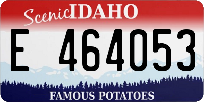 ID license plate E464053
