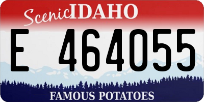 ID license plate E464055