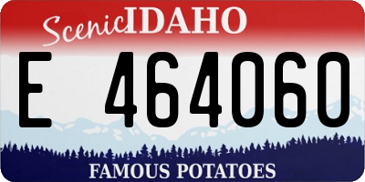 ID license plate E464060