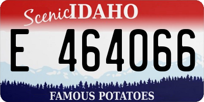 ID license plate E464066