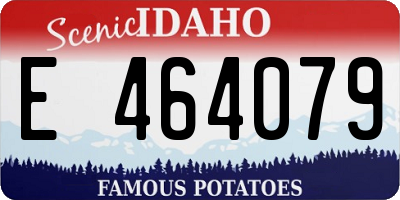 ID license plate E464079