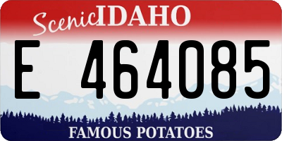 ID license plate E464085