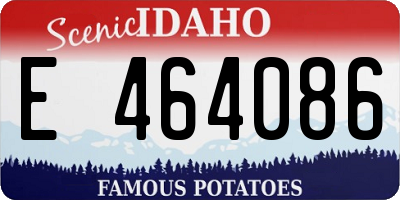 ID license plate E464086