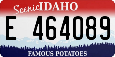 ID license plate E464089