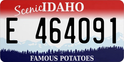 ID license plate E464091