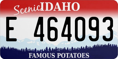 ID license plate E464093