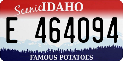 ID license plate E464094