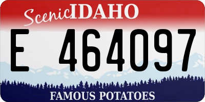 ID license plate E464097