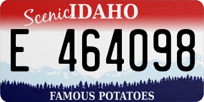 ID license plate E464098