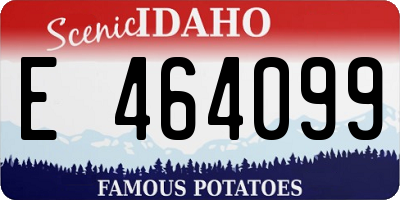 ID license plate E464099