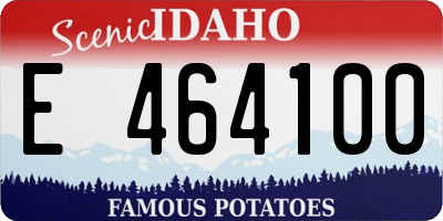ID license plate E464100