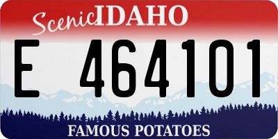 ID license plate E464101