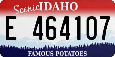 ID license plate E464107