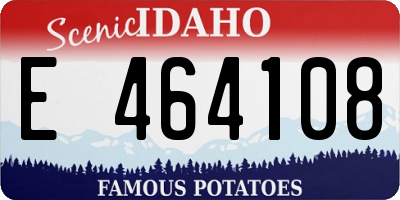 ID license plate E464108