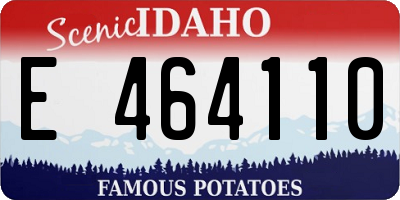 ID license plate E464110