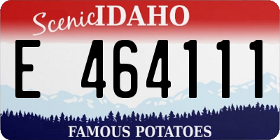 ID license plate E464111