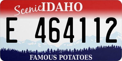 ID license plate E464112