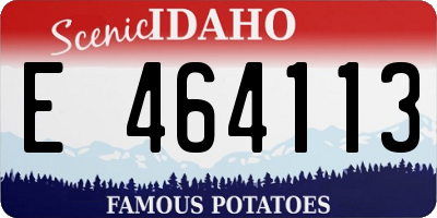 ID license plate E464113