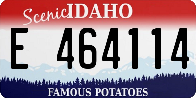 ID license plate E464114