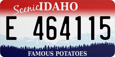 ID license plate E464115