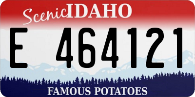 ID license plate E464121