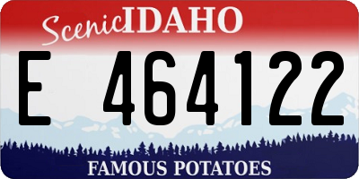 ID license plate E464122
