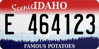 ID license plate E464123