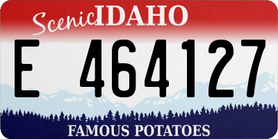 ID license plate E464127