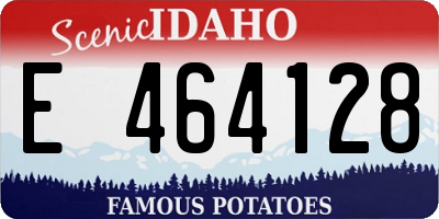 ID license plate E464128