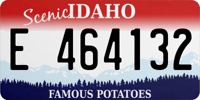 ID license plate E464132