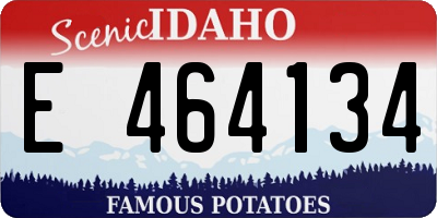 ID license plate E464134