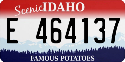 ID license plate E464137