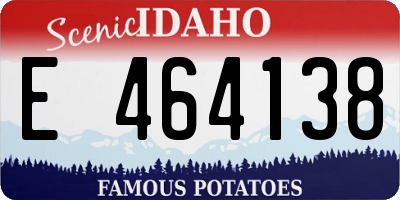 ID license plate E464138