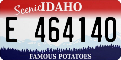 ID license plate E464140