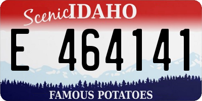 ID license plate E464141