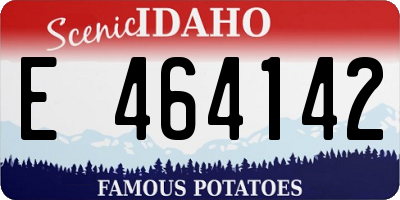 ID license plate E464142