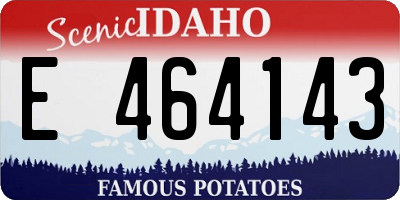 ID license plate E464143