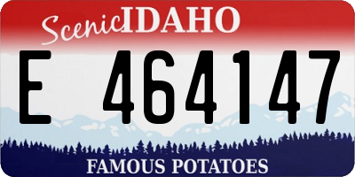 ID license plate E464147