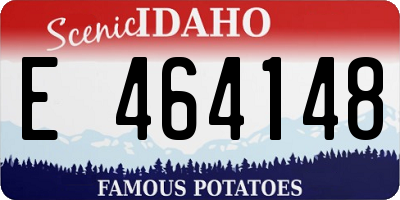 ID license plate E464148