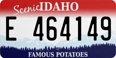 ID license plate E464149