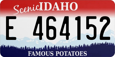 ID license plate E464152
