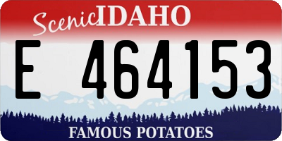 ID license plate E464153
