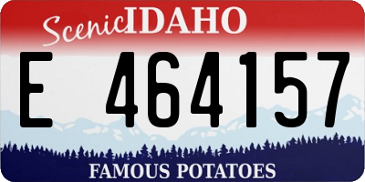ID license plate E464157
