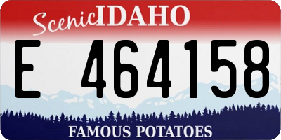ID license plate E464158