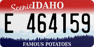 ID license plate E464159
