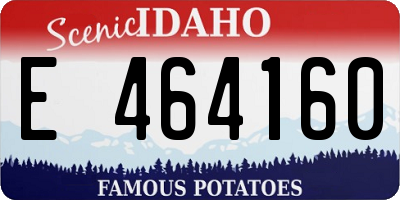ID license plate E464160