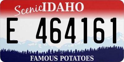 ID license plate E464161