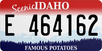 ID license plate E464162
