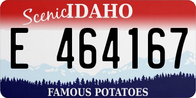 ID license plate E464167