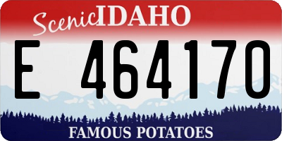 ID license plate E464170